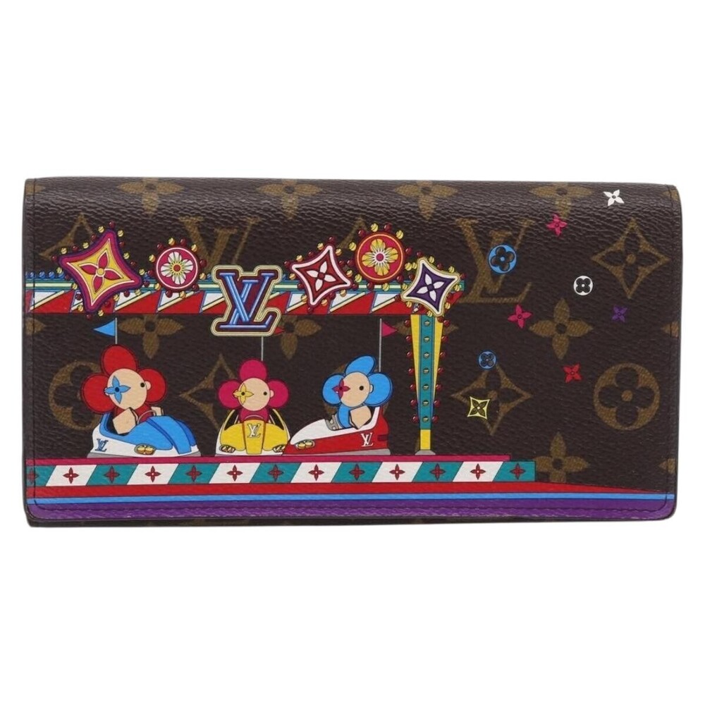 Louis Vuitton Sarah Wallet NM Limited Edition Vivienne Xmas Monogram Canvas
